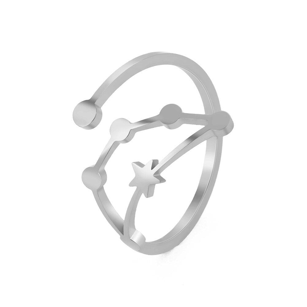 Bague Zodiaque Signe Capricorne main image 1