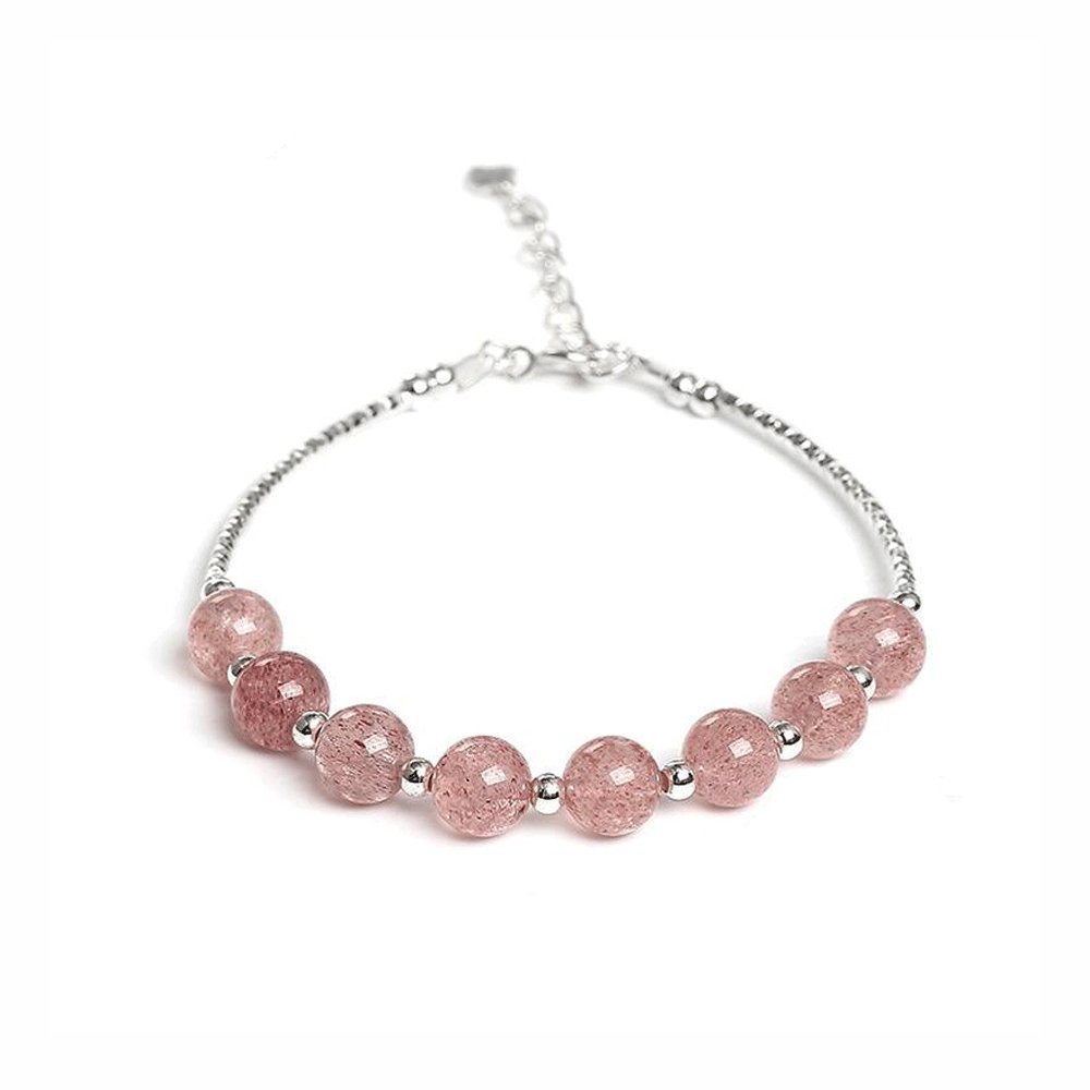 Bracelet Perles Quartz Rose "Alma"