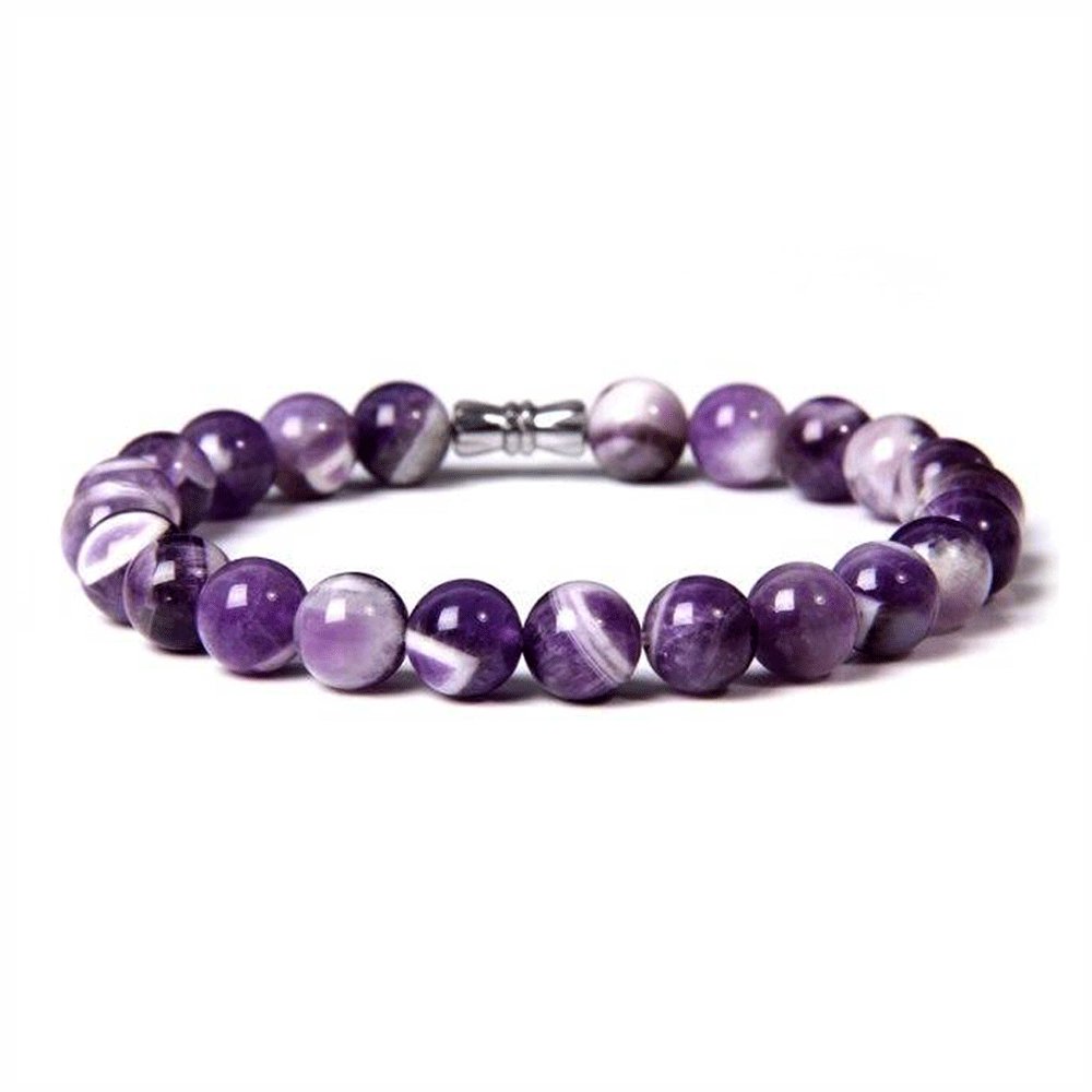 Bracelet Youngtown drops and beads améthyste et malachite Bracelet Youngtown drops and beads améthyste et malachite
