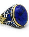 Chevalière Lapis Lazuli Cosmique "Caelum" en Argent 925