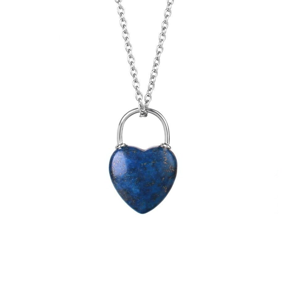 Collier Coeur Lapis Lazuli