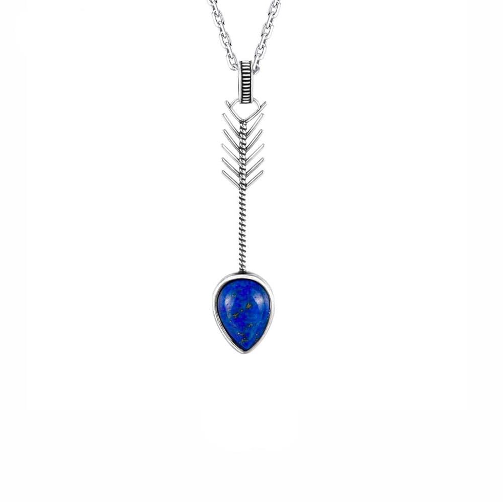 Collier Lapis Lazuli "Enia" en Argent 925